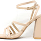 Multi Wrap Around Strap Heel