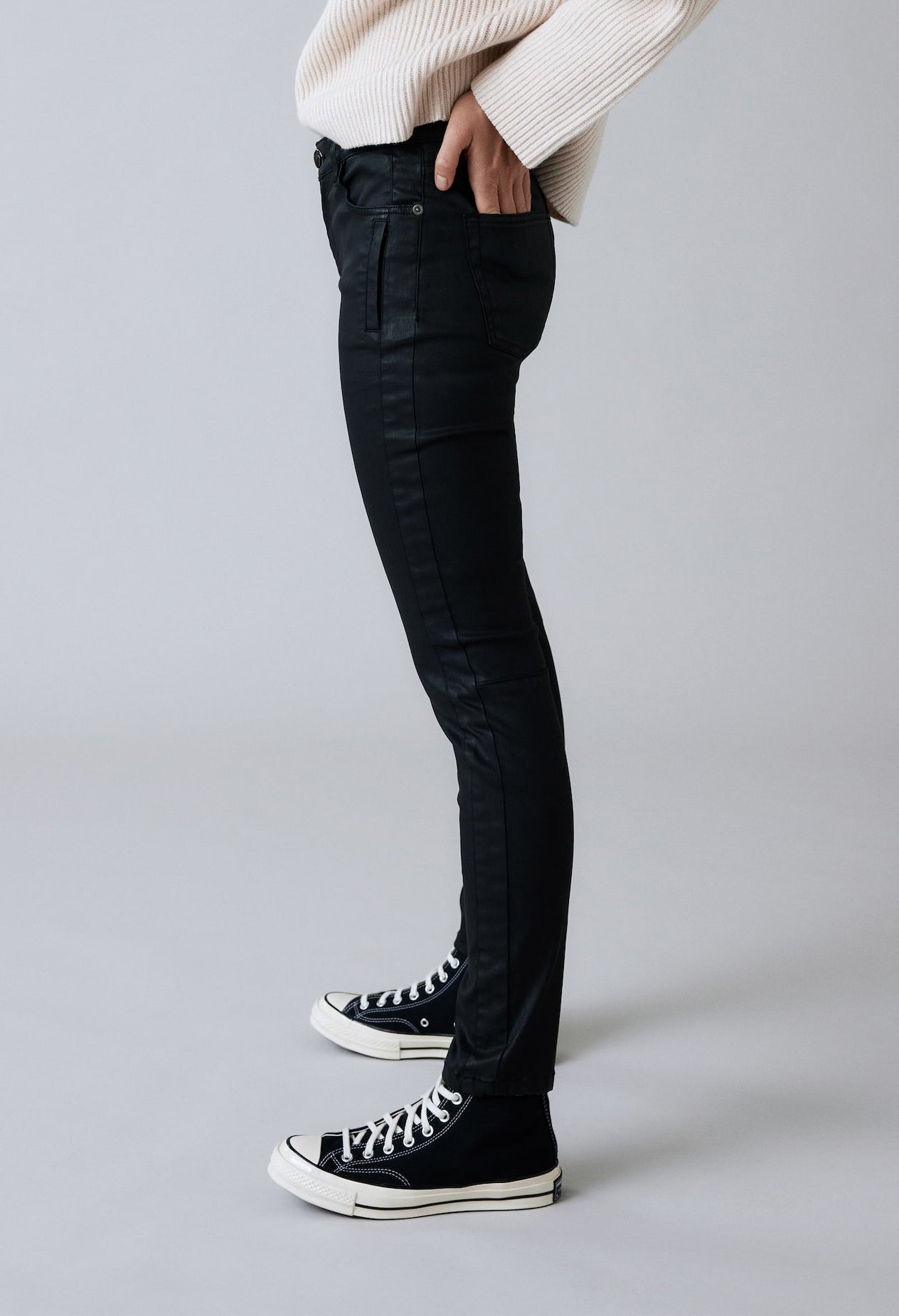 Evita Refined Coated Jeans