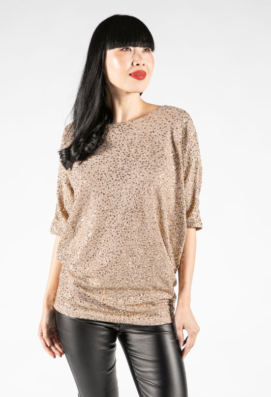 Golden Sequin Top