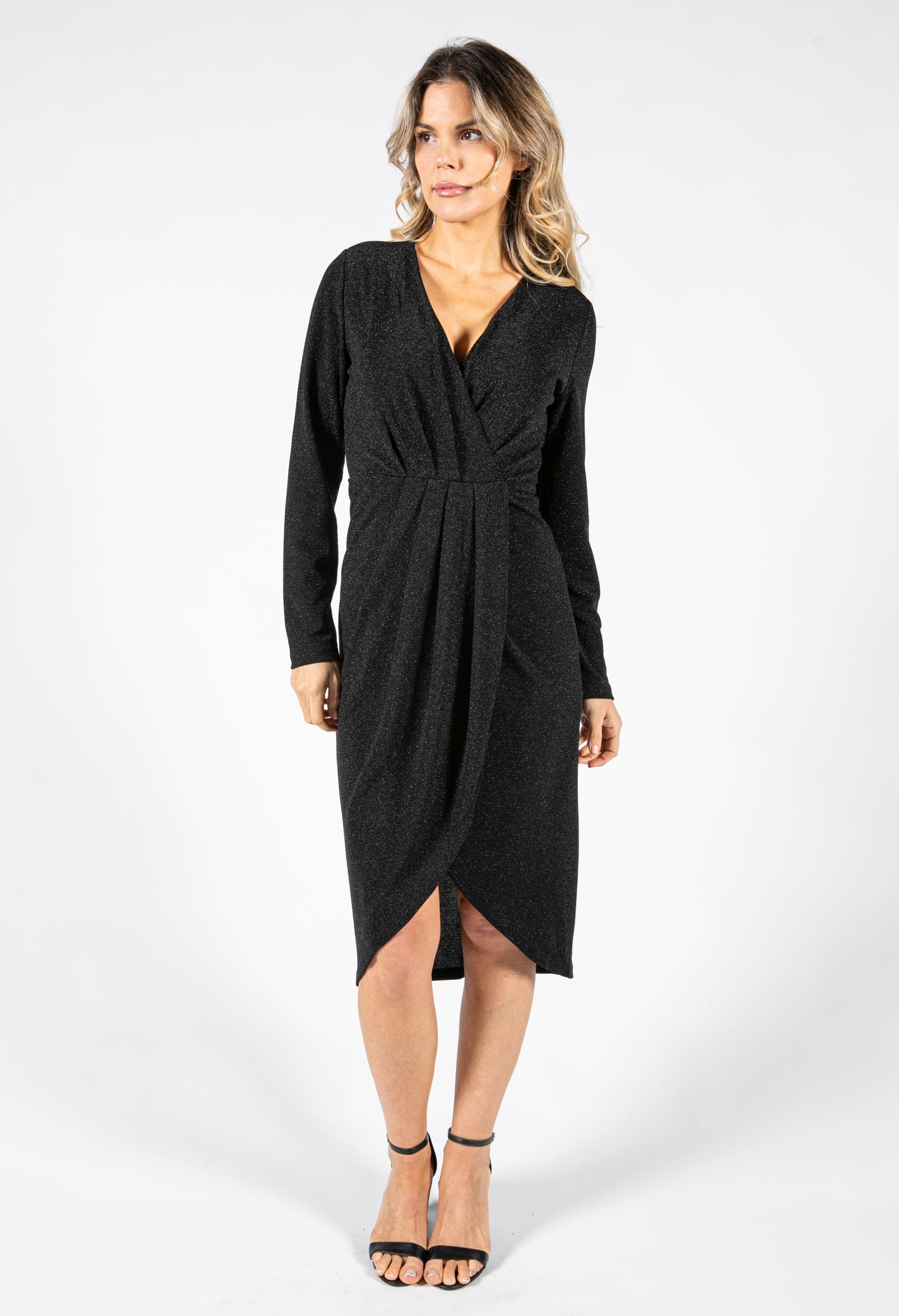 Midnight Shimmer Lurex Dress