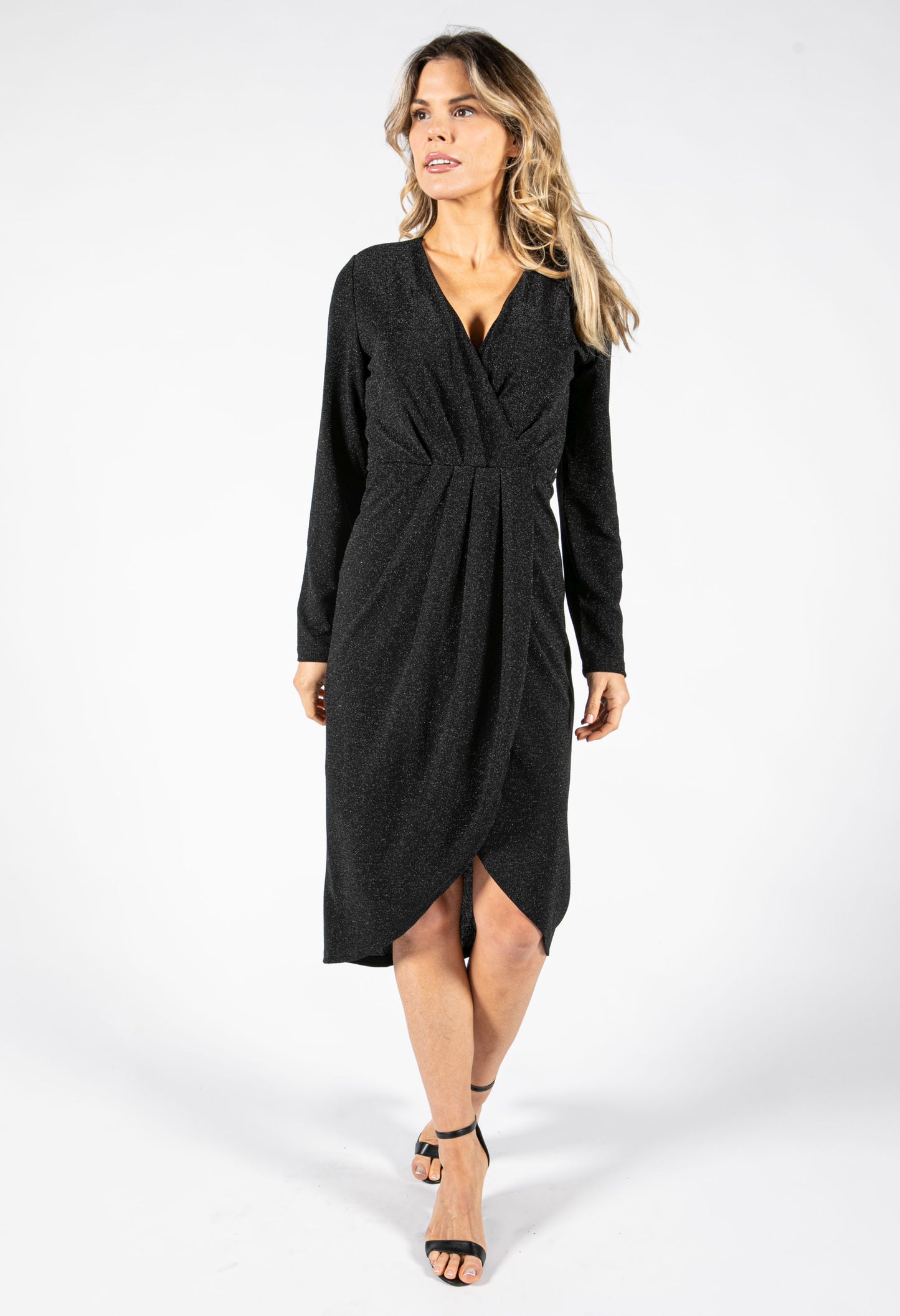 Midnight Shimmer Lurex Dress