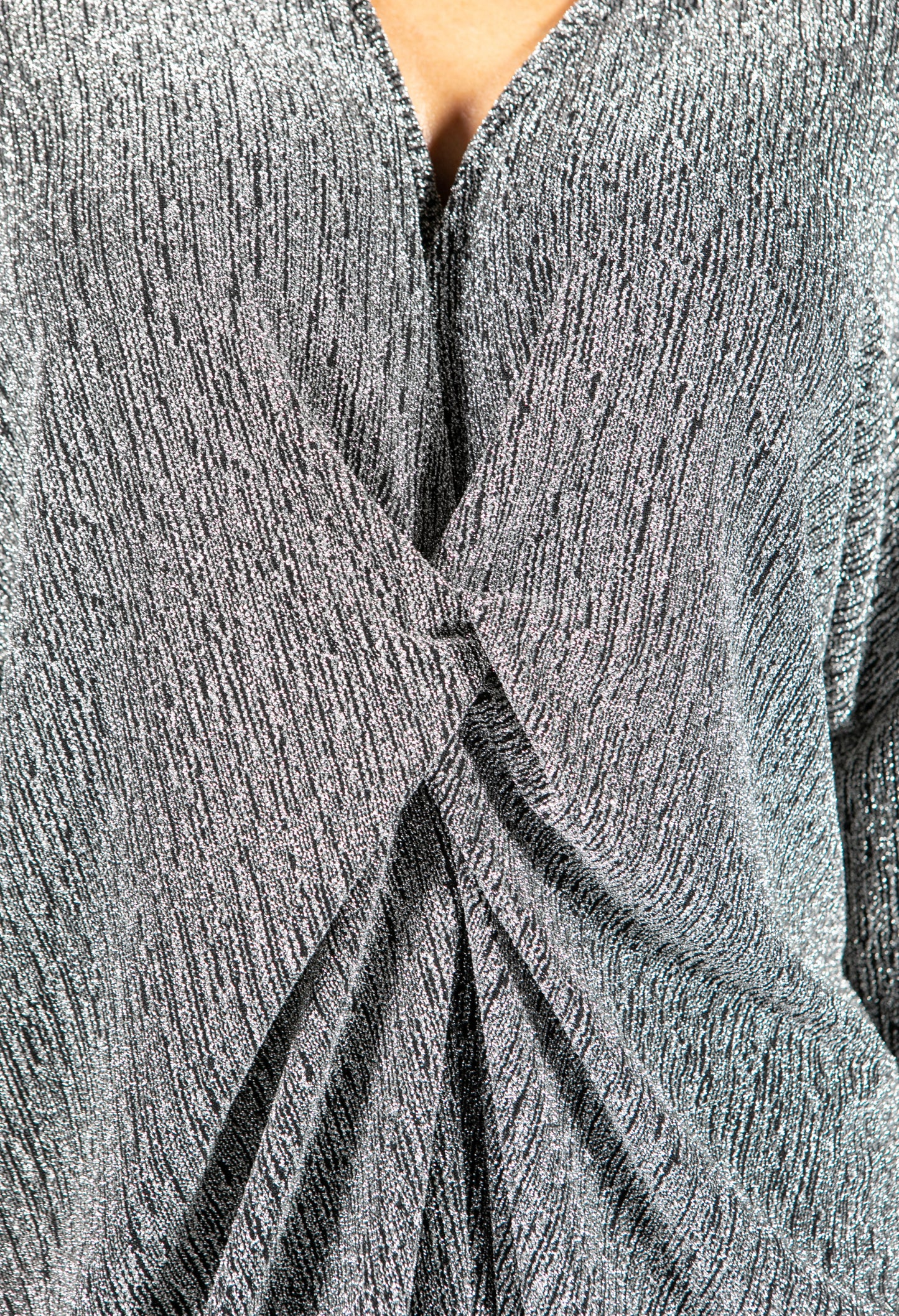 Knot Detail Lurex Dress