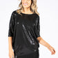 Sequin Tunic in Black