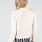 Tassel End Pullover Knit