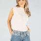 Tassel End Sleeveless Pullover