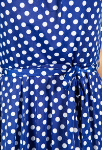 Belted Dotted Dress