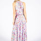 Tiered Hem Colour Bloom Dress