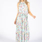 Tiered Hem Colour Bloom Dress