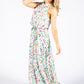 Tiered Hem Colour Bloom Dress