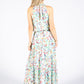 Tiered Hem Colour Bloom Dress