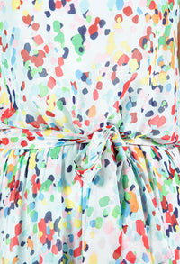 Tiered Hem Colour Bloom Dress