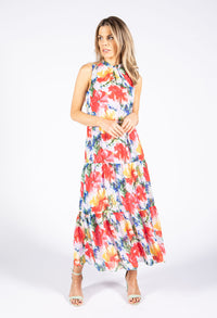 Tiered Floral Maxi Dress