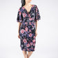 Angel Sleeve Floral Dress