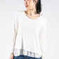 Layered Look Cut Out Detailing Top