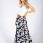 Tropical Flower Print Skirt