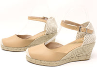 Leather Look Espadrille