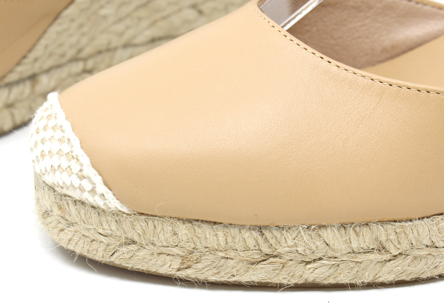 Leather Look Espadrille