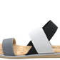 Colour Mix Elasticated Strap Sandal