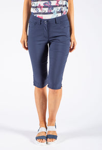 Split Hem Capri Pants