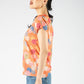 Abstract Spotted Soft V Neckline Top