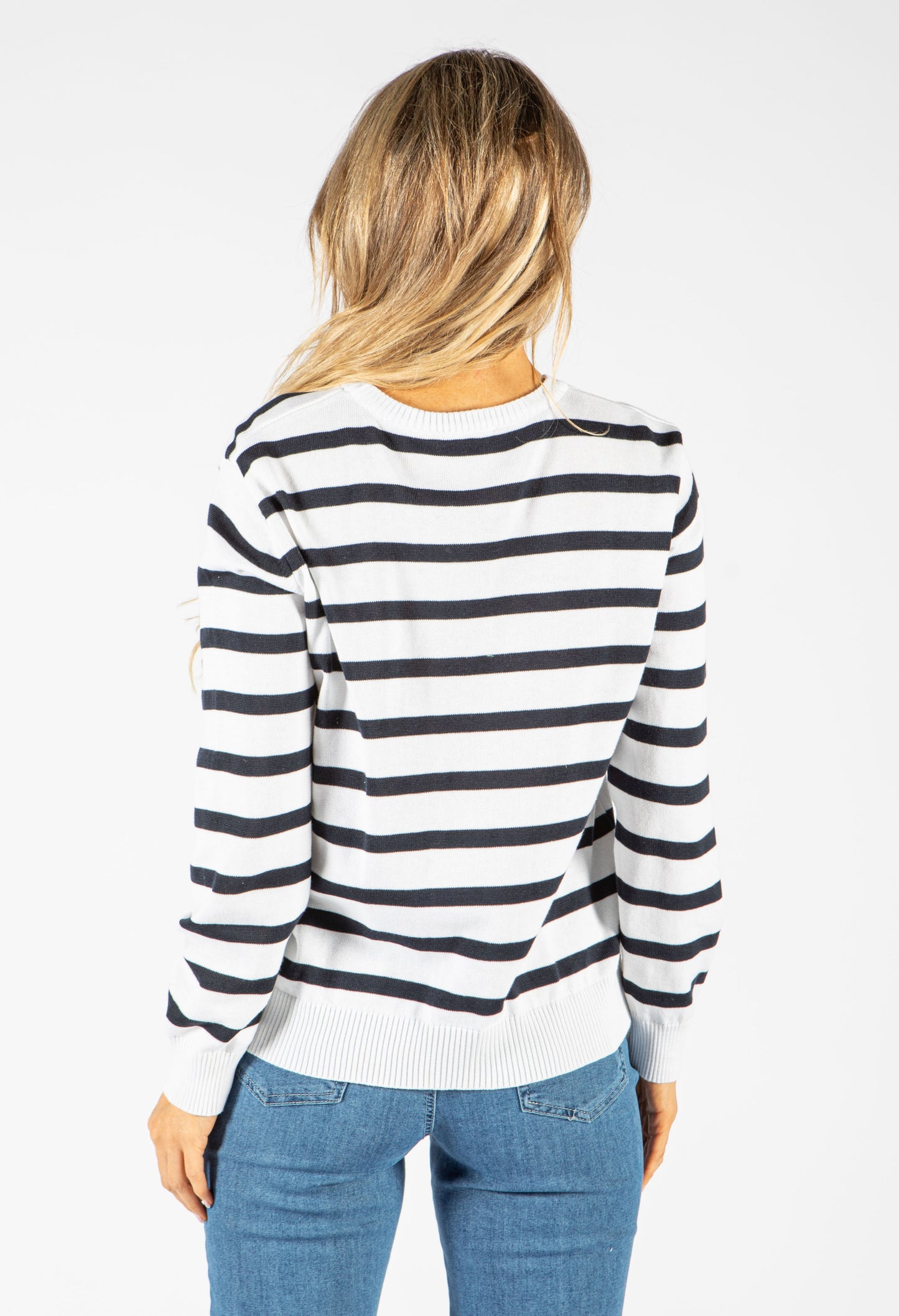 Star and Stripe Print Light Knit Jumper