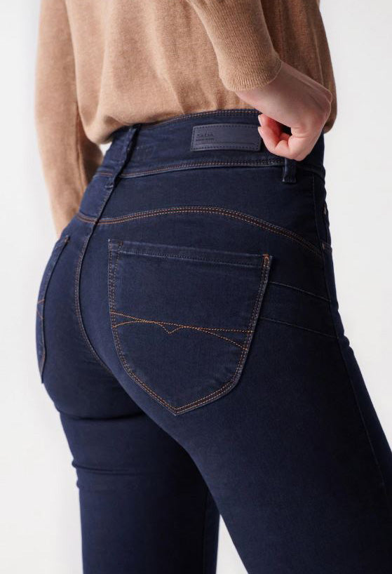 SECRET PUSH IN SLIM JEANS IN DENIM