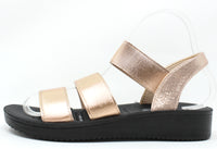 Metallic Multi Strap Sandal