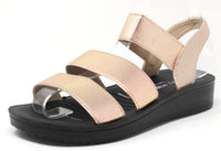 Metallic Multi Strap Sandal