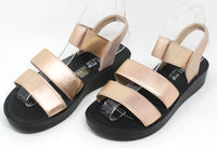 Metallic Multi Strap Sandal