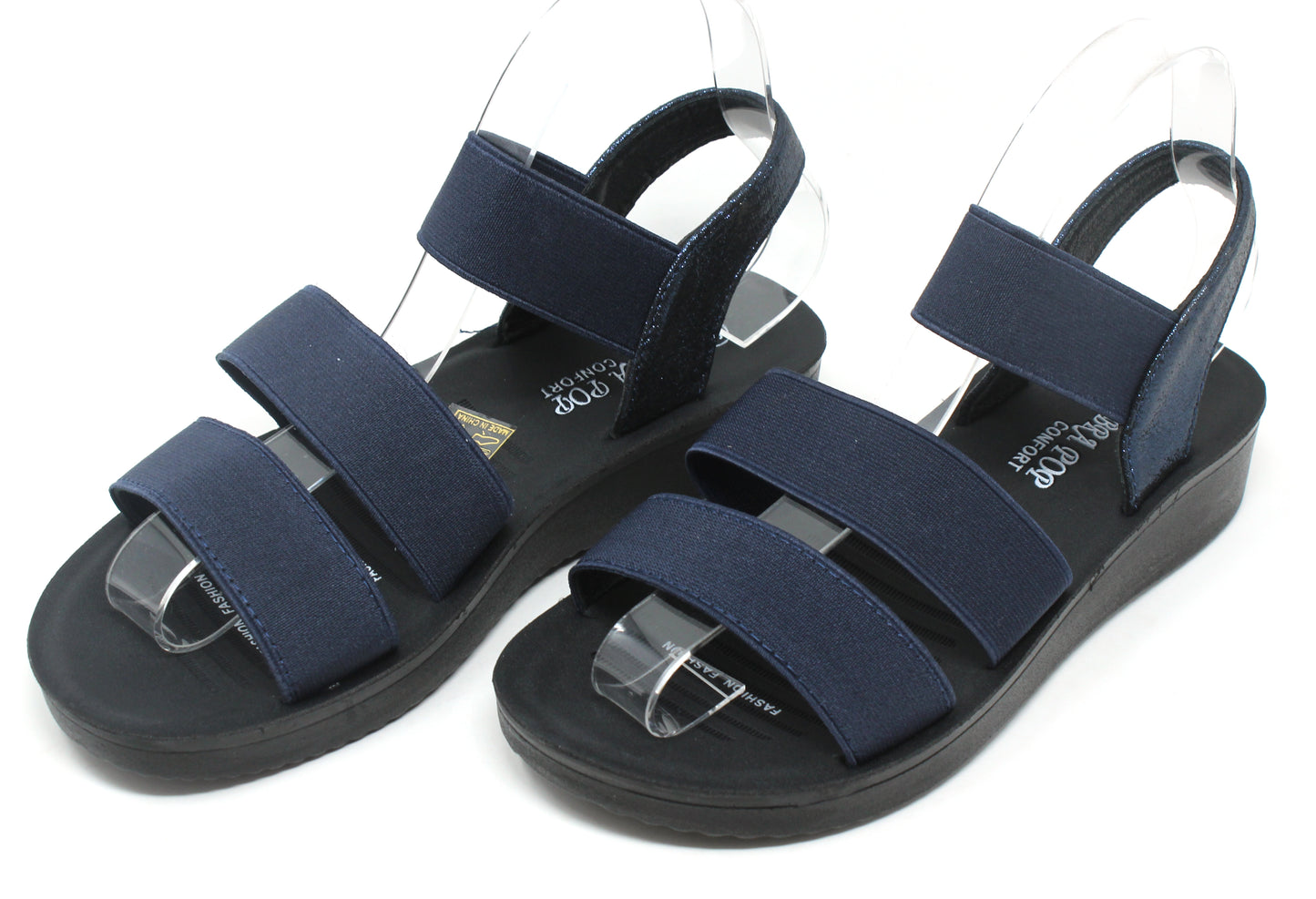 Metallic Multi Strap Sandal