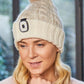 Chunky Knit Hat with Removable LED Light