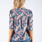 Floral V Neckline Top