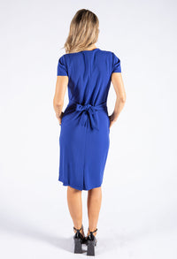 Front Buckle Midi Dress