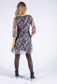 Colour Fleck Lace Dress