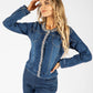 Pearl Beading Denim Jacket