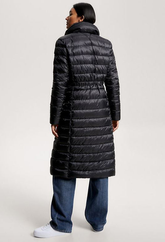 GLOBAL STRIPE MAXI PADDED COAT