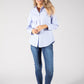 Diamante Pocket Striped Shirt