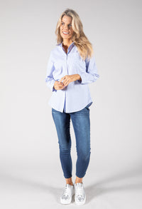 Diamante Pocket Striped Shirt