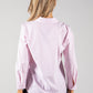 Diamante Pocket Striped Shirt