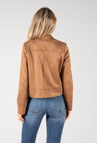 Suedette Biker Style Jacket