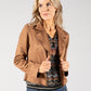 Suedette Biker Style Jacket