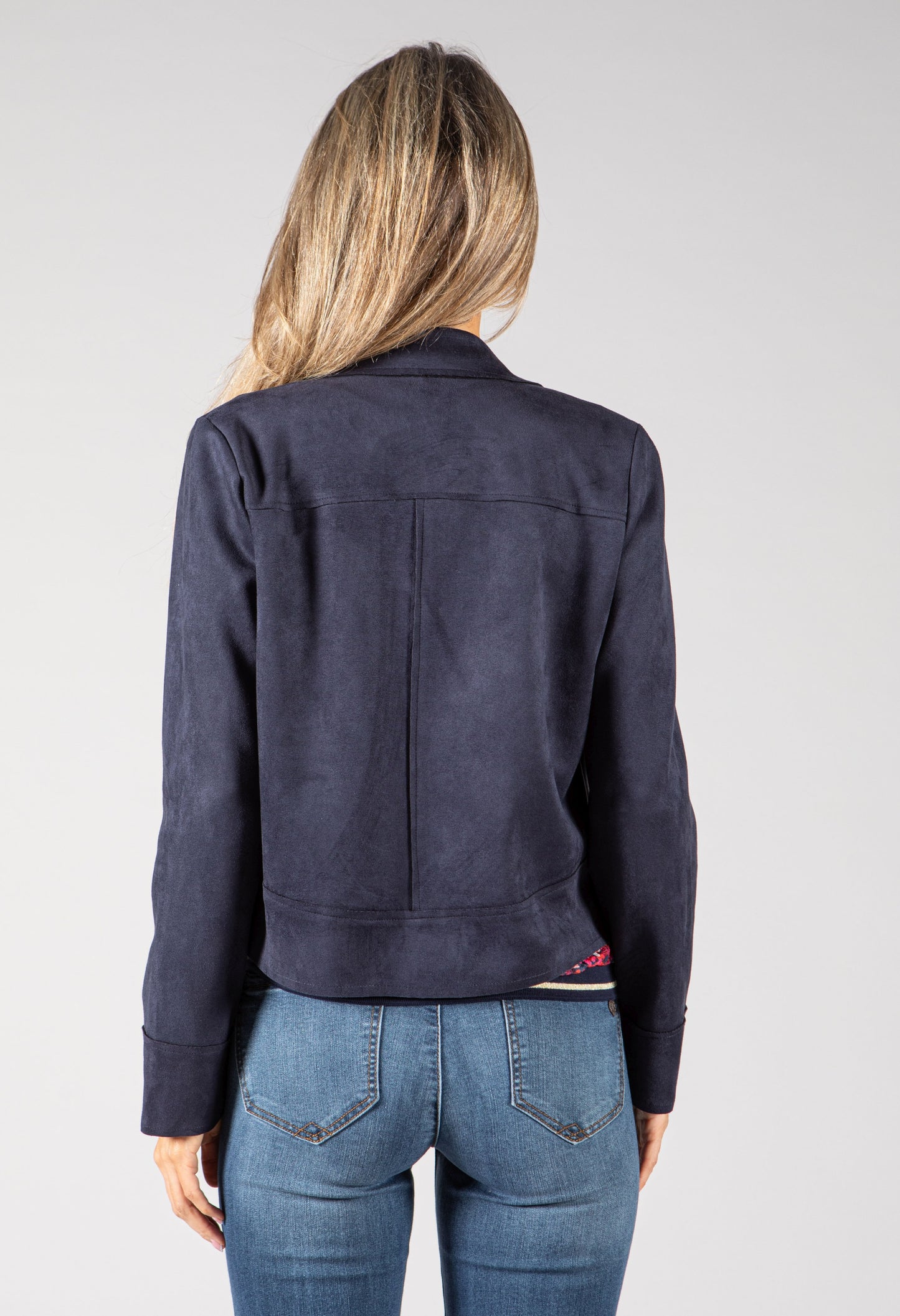 Suedette Biker Style Jacket