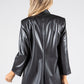 Faux Leather Blazer