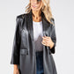 Faux Leather Blazer