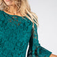 Lace Flare Sleeve Dress