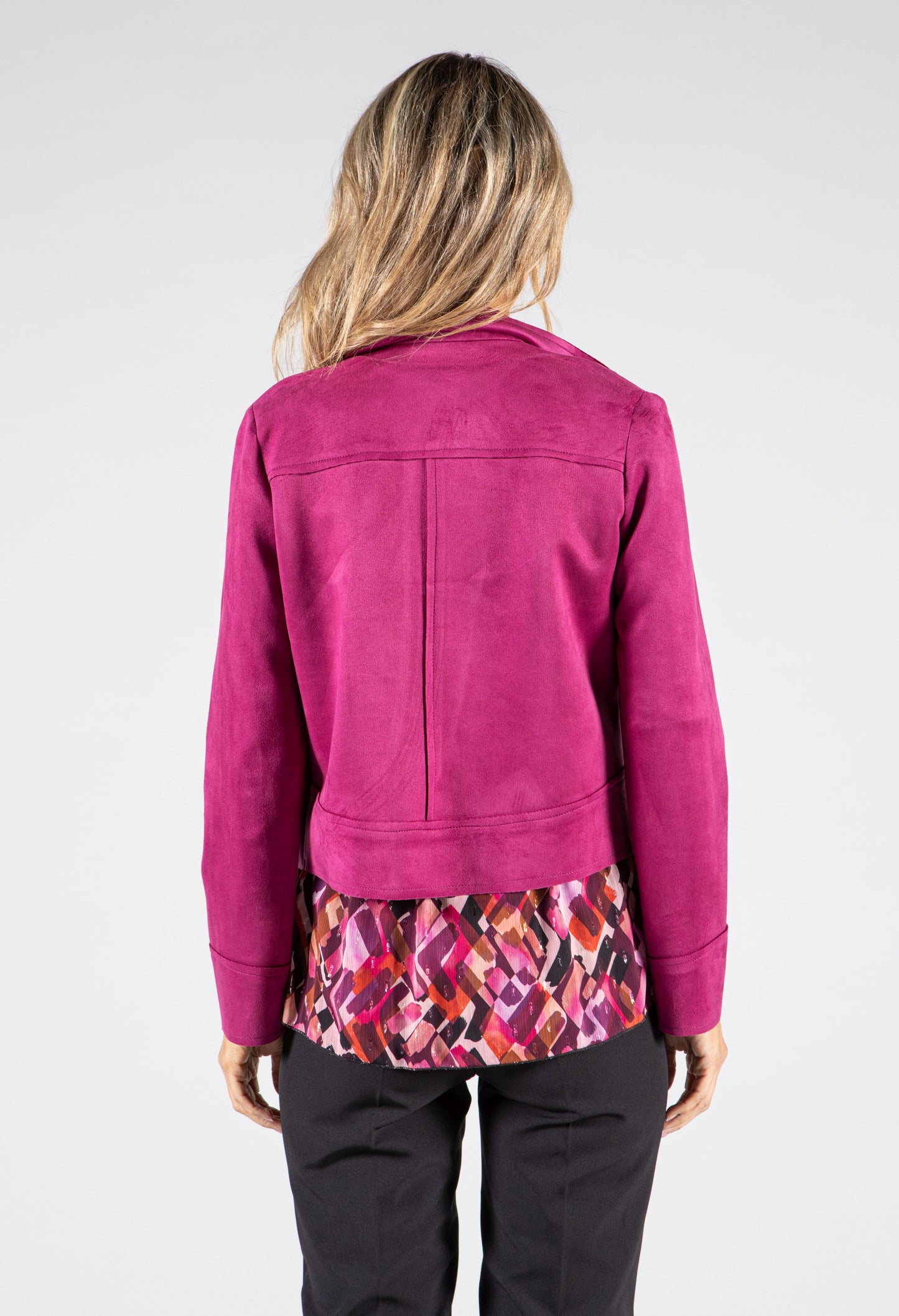 Suedette Biker Style Jacket