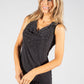 Beaded Cowl Neck Sleeveless Top