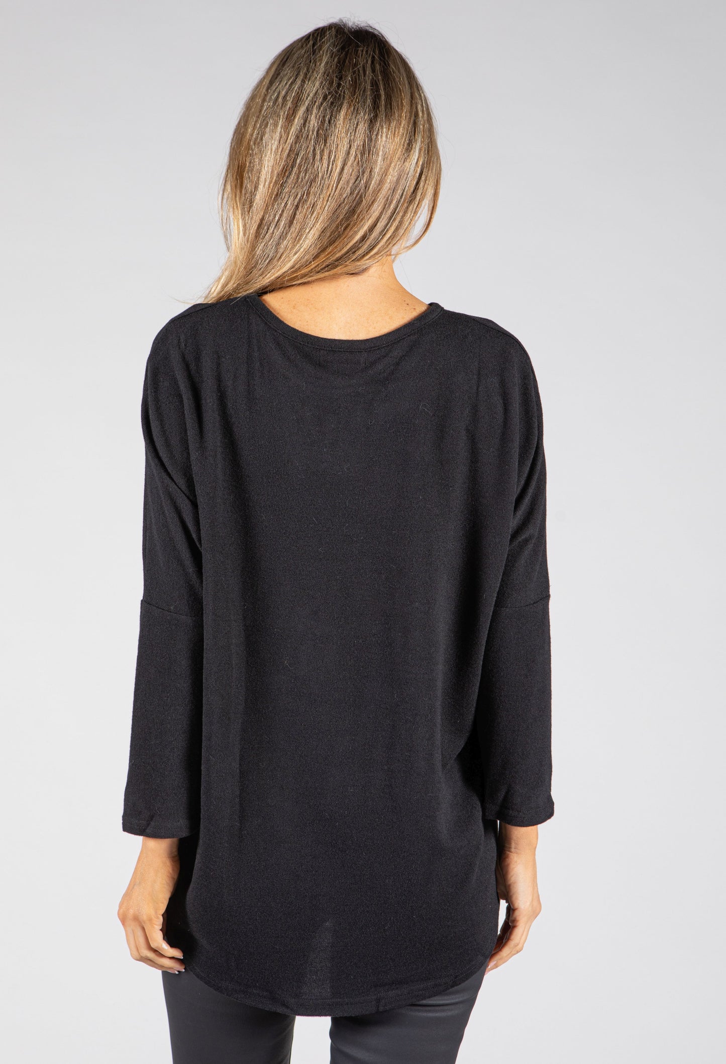 Diamante Detail Soft Fine Knit Pullover