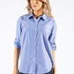 Diamante Detail Striped Shirt