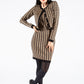 Hounds Tooth Dress with Cardigan